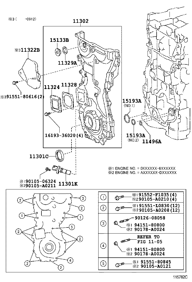  CAMRY NAP |  TIMING GEAR COVER REAR END PLATE