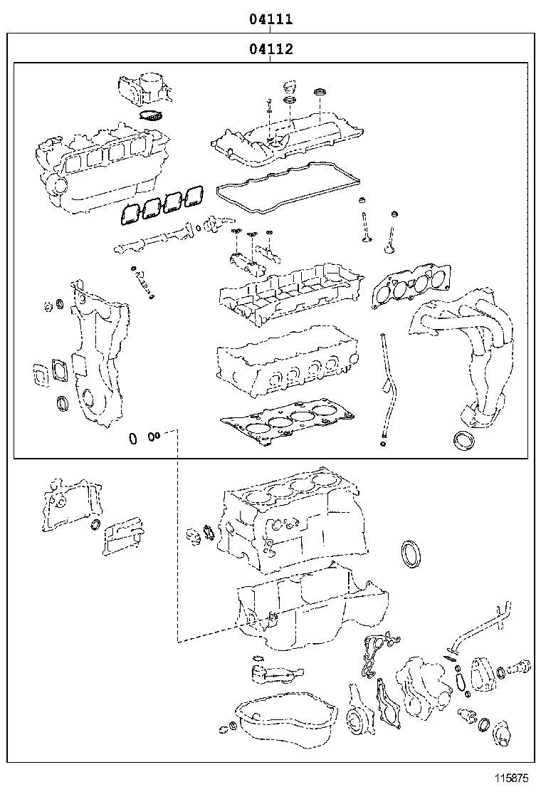  VENZA |  ENGINE OVERHAUL GASKET KIT