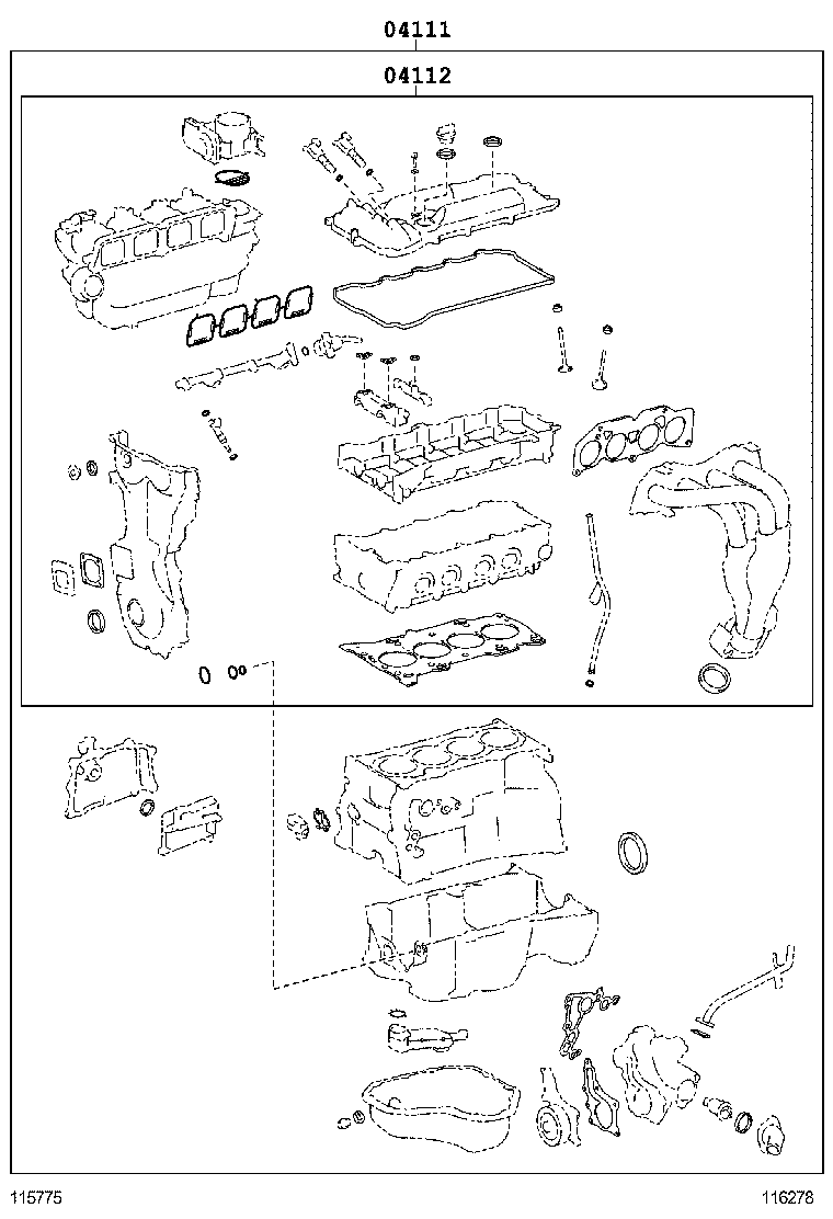  HIGHLANDER NAP |  ENGINE OVERHAUL GASKET KIT