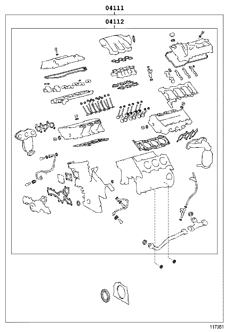  SIENNA |  ENGINE OVERHAUL GASKET KIT