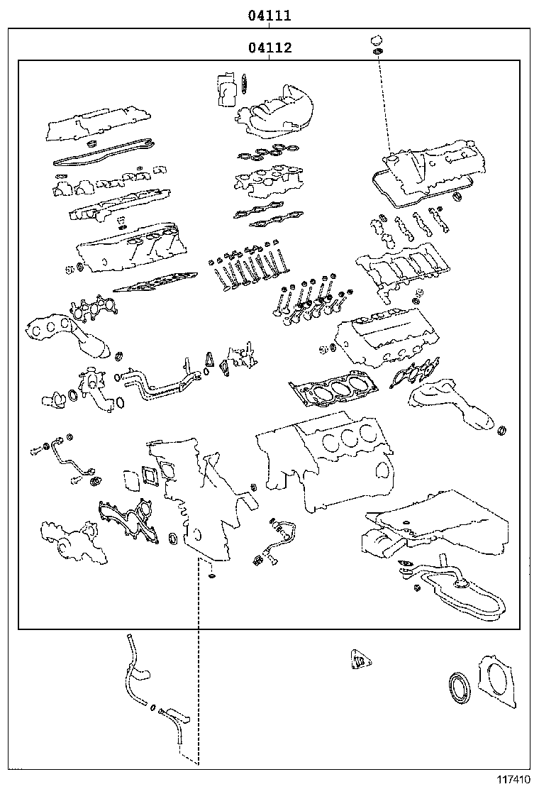  IS250C 350C |  ENGINE OVERHAUL GASKET KIT
