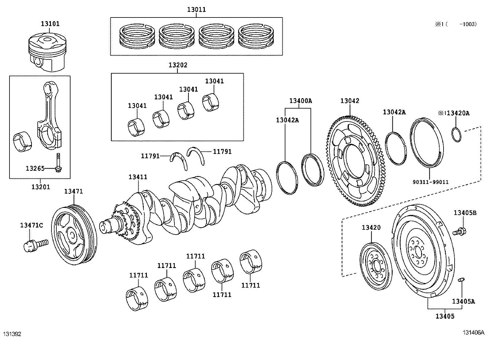  YARIS FRP |  CRANKSHAFT PISTON