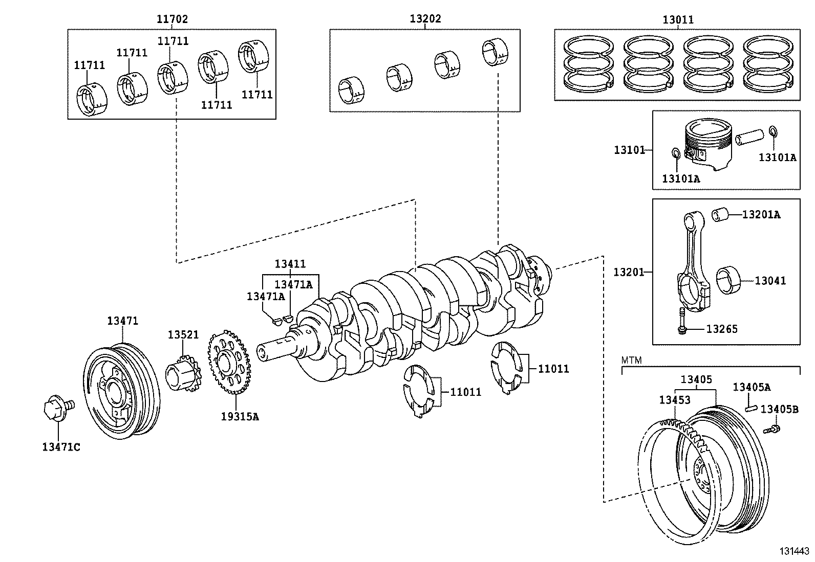  HILUX |  CRANKSHAFT PISTON