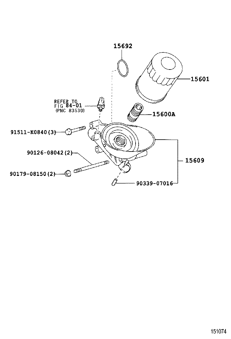 TOYOTA FJ CRUISERGSJ15LGKASKA TOOLENGINEFUEL OIL FILTER Japan