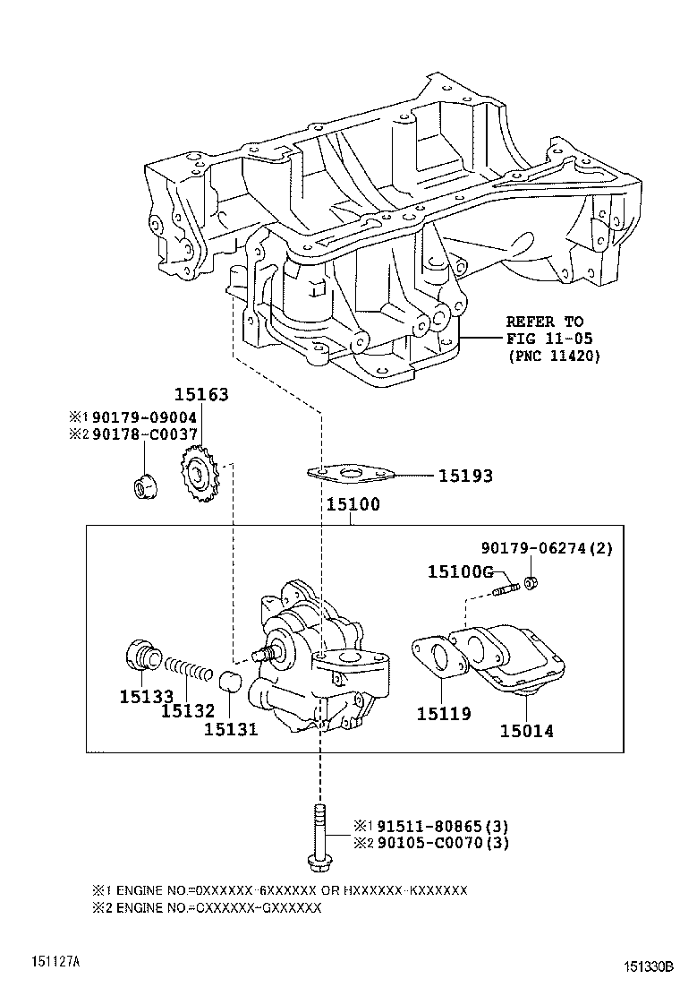  SCION XB |  ENGINE OIL PUMP