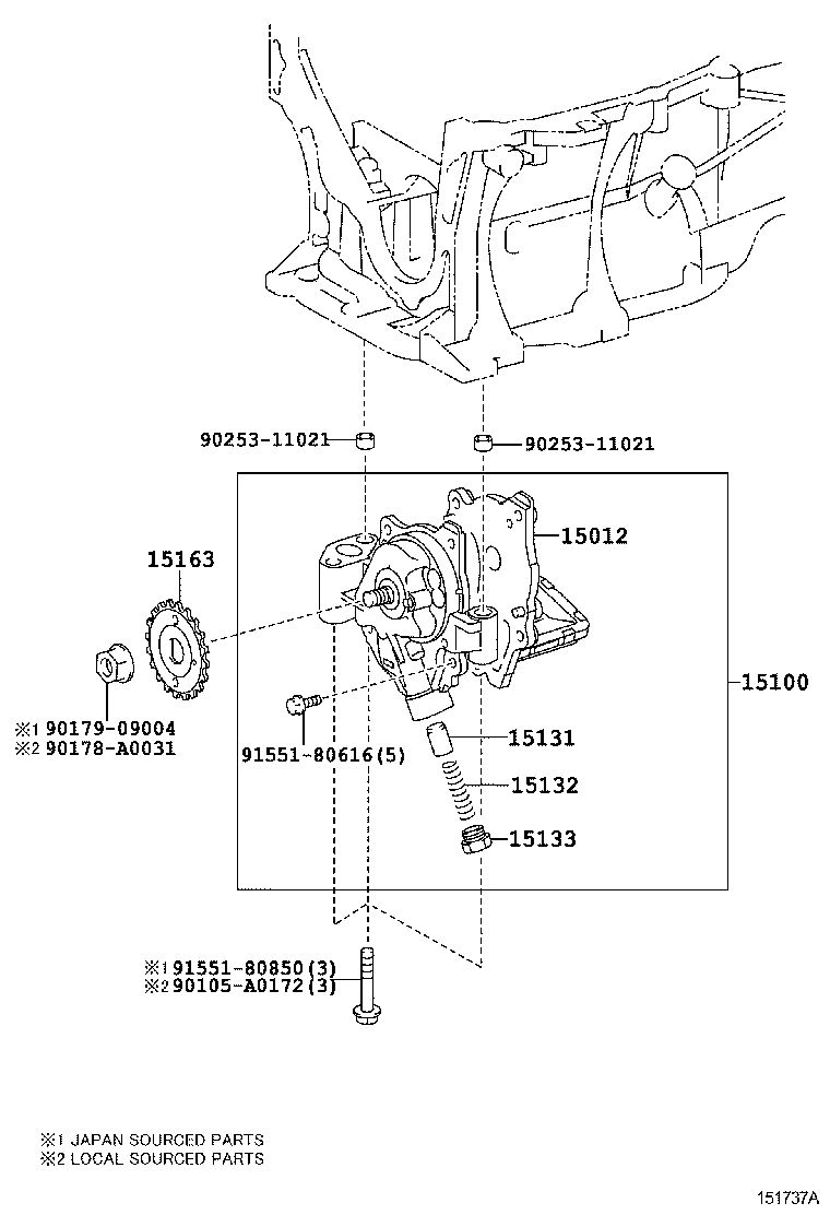  COROLLA JPP |  ENGINE OIL PUMP