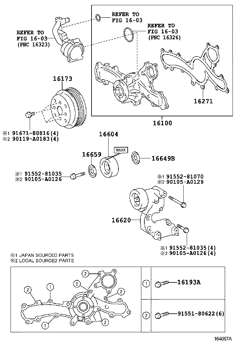  RAV4 NAP |  WATER PUMP