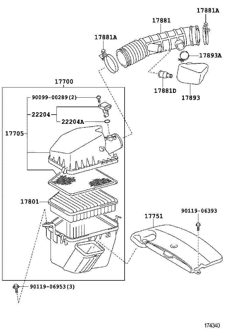  GS30 35 43 460 |  AIR CLEANER