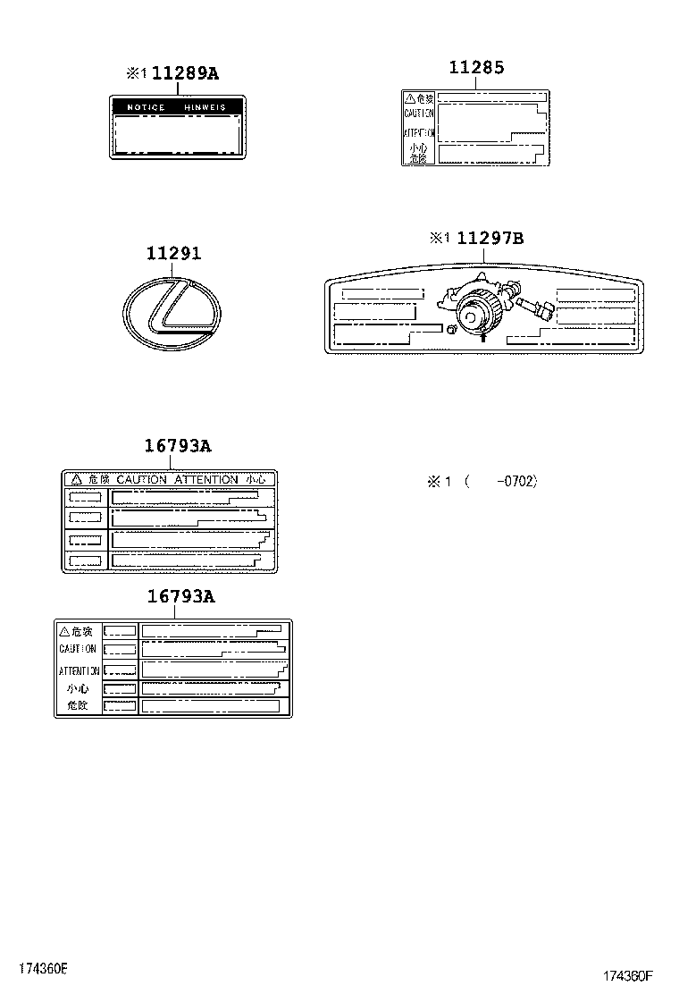  GS30 35 43 460 |  CAUTION PLATE NAME PLATE ENGINE