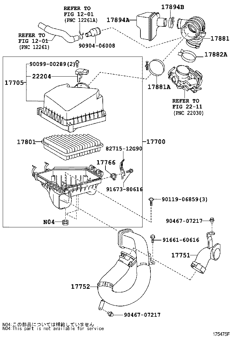  SCION XB |  AIR CLEANER