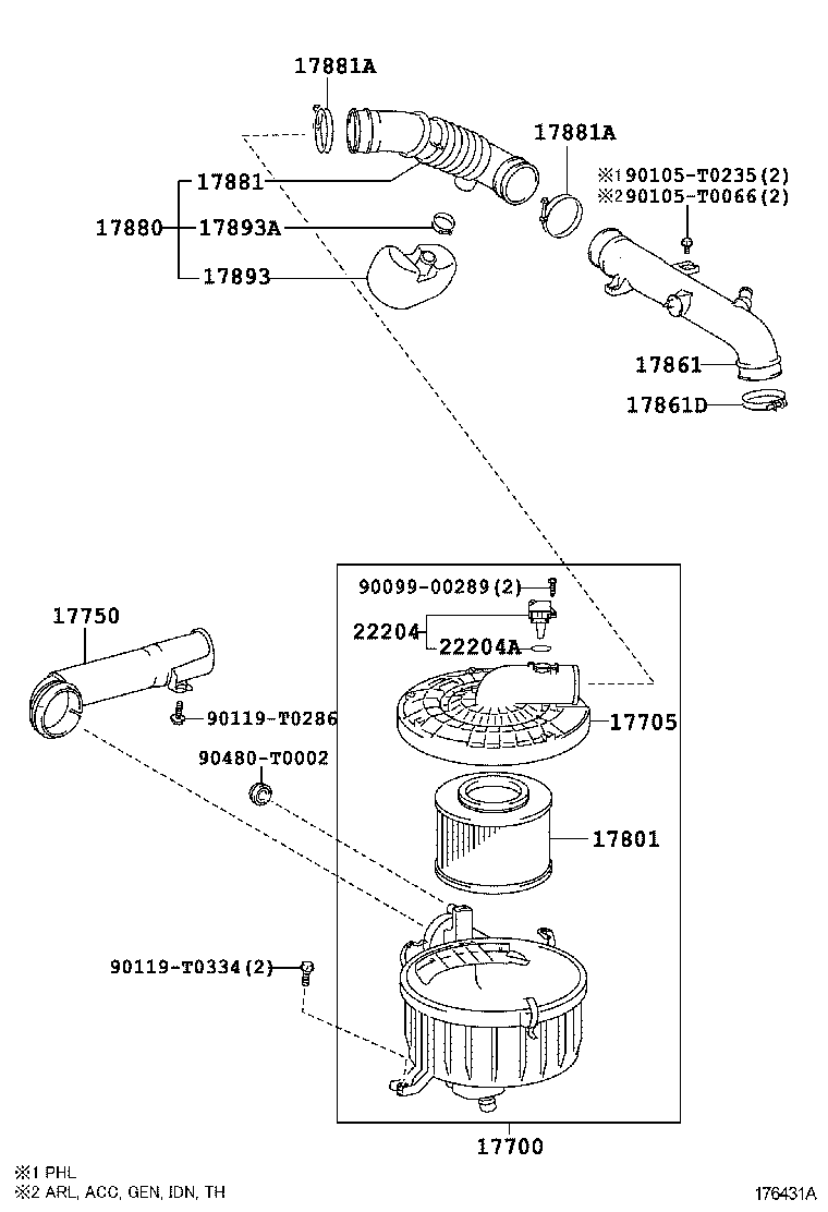  HILUX |  AIR CLEANER