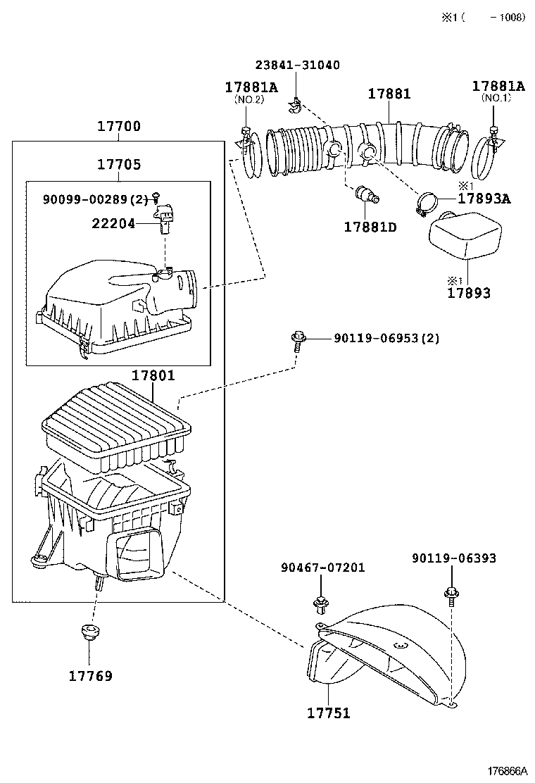  IS250C 350C |  AIR CLEANER
