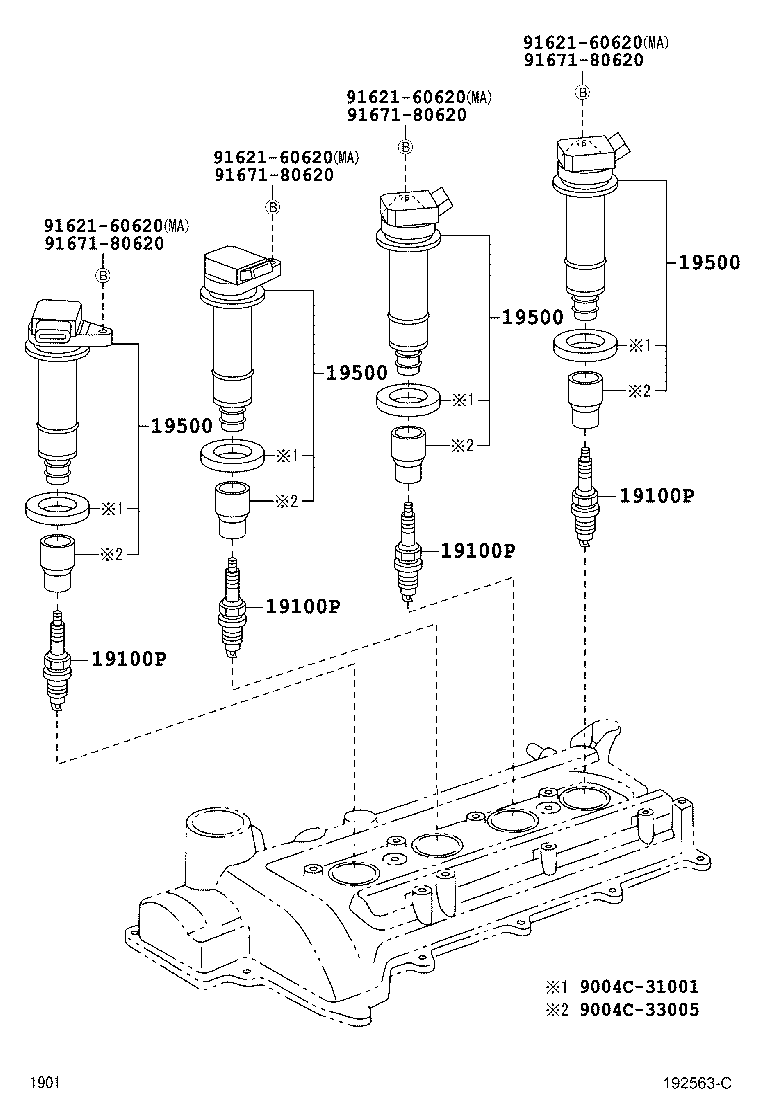  AVANZA |  IGNITION COIL SPARK PLUG