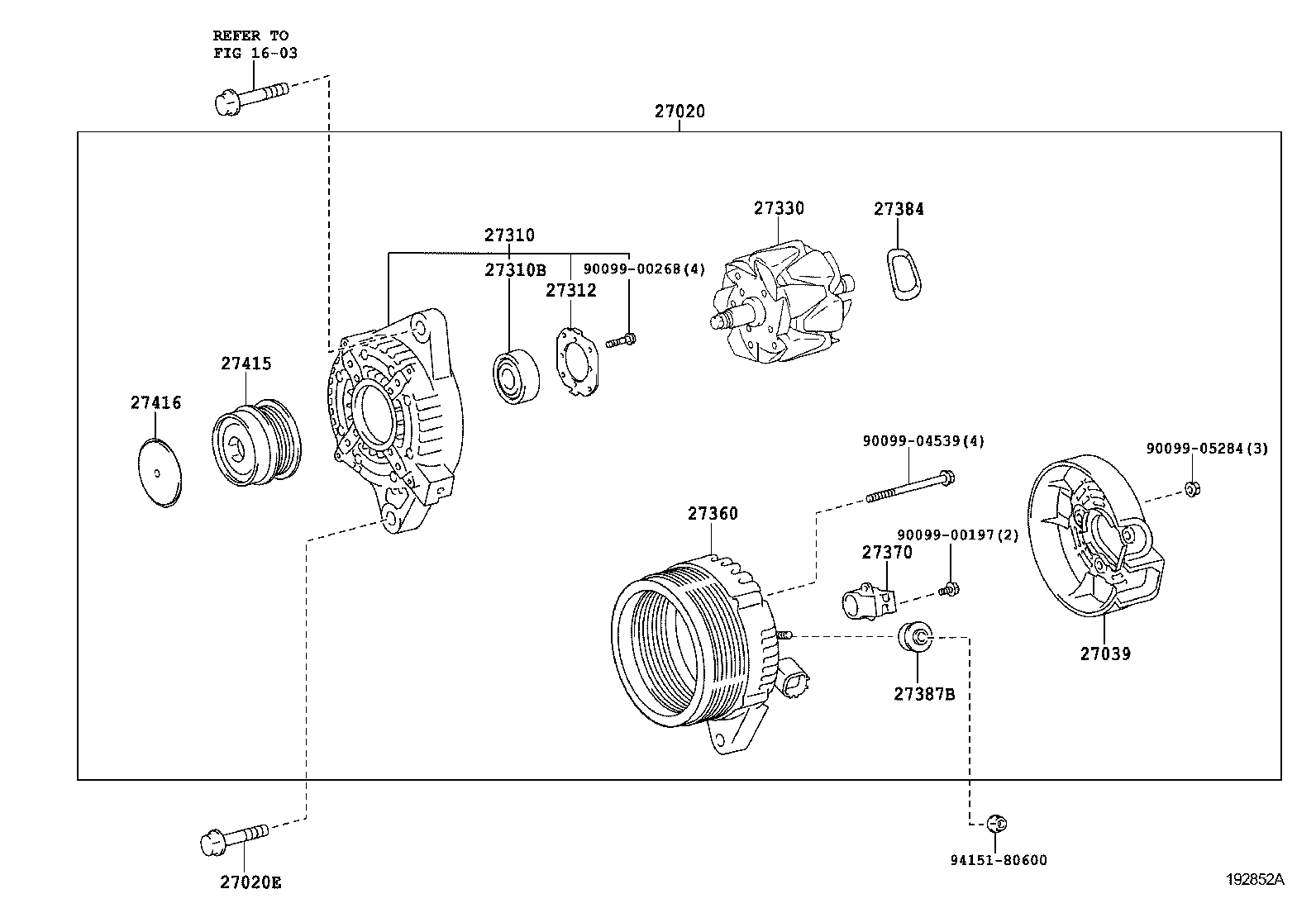  SCION XD |  ALTERNATOR