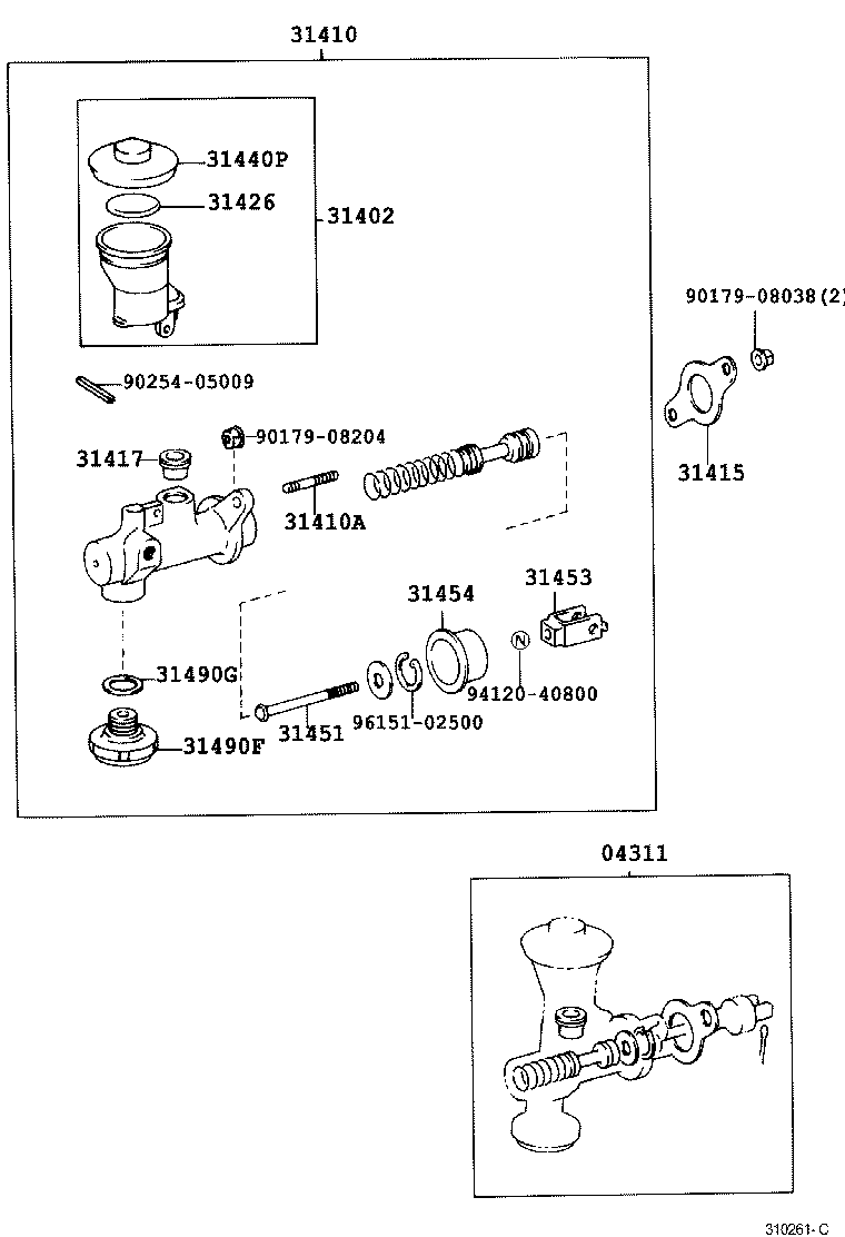  LAND CRUISER 70 |  CLUTCH MASTER CYLINDER