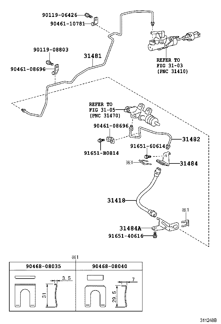 SCION TC |  CLUTCH PEDAL FLEXIBLE HOSE