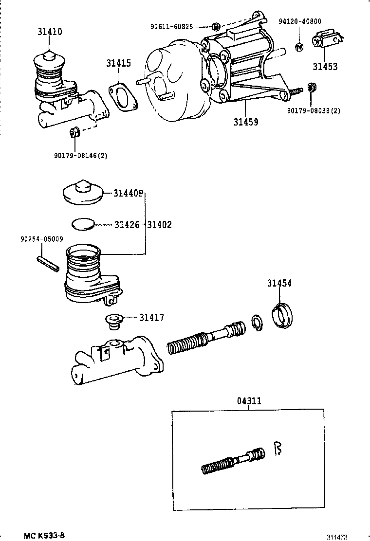  LAND CRUISER 70 |  CLUTCH MASTER CYLINDER