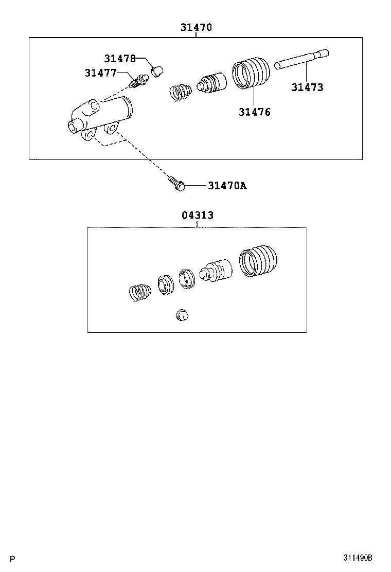  HILUX |  CLUTCH RELEASE CYLINDER