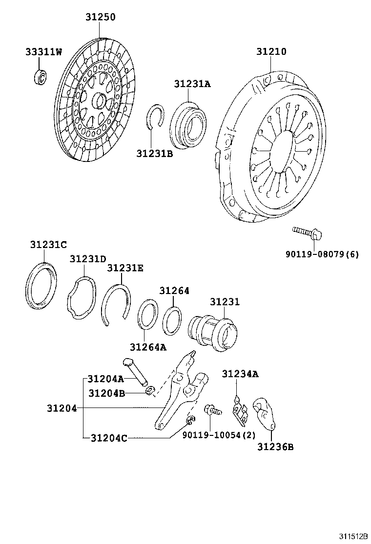  IS250 350 |  CLUTCH RELEASE FORK