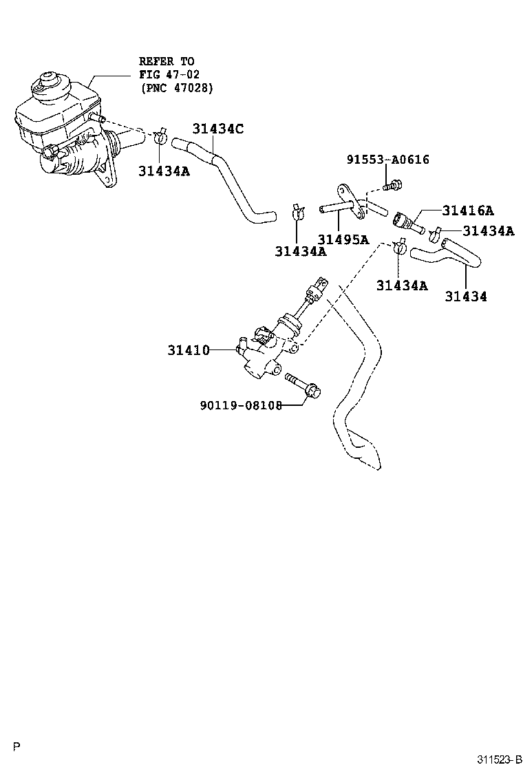  IS250 350 |  CLUTCH MASTER CYLINDER
