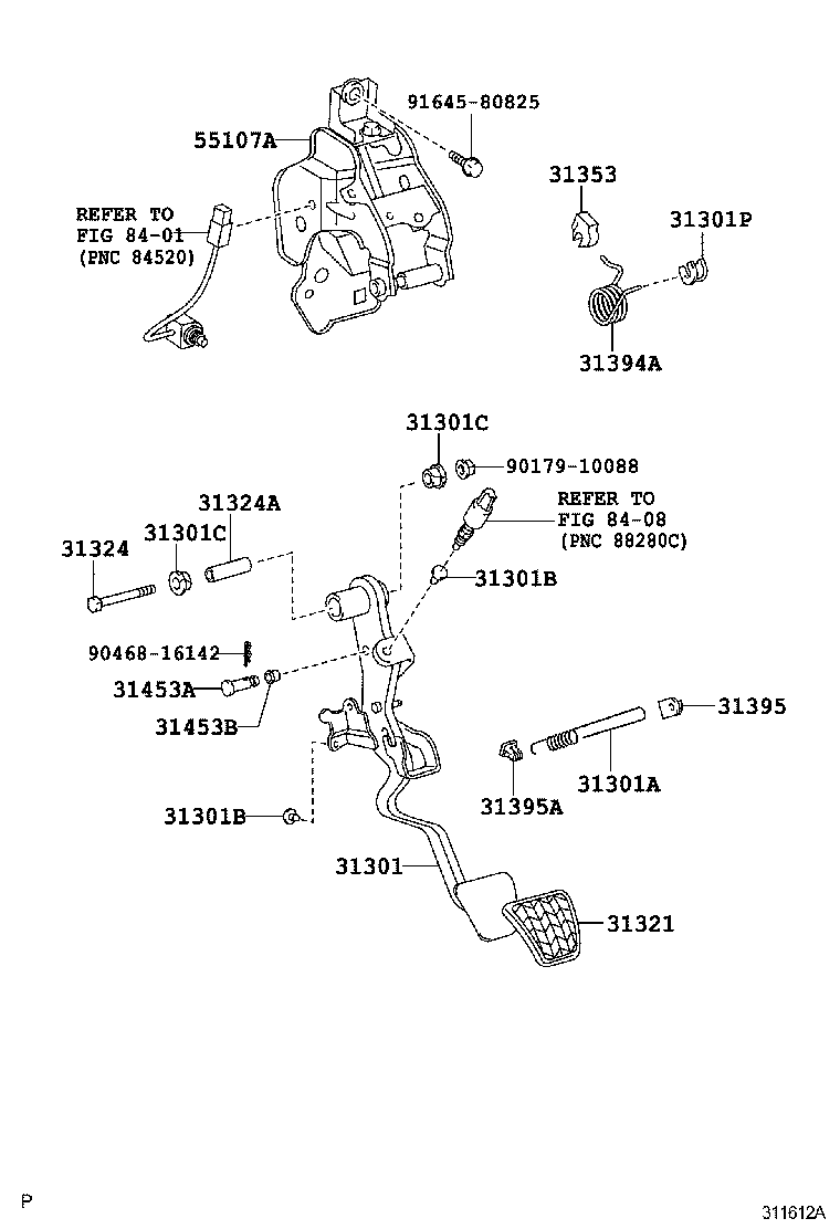  CAMRY JPP |  CLUTCH PEDAL FLEXIBLE HOSE