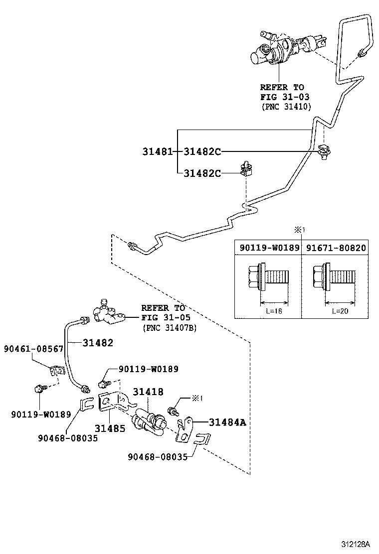  YARIS FRP |  CLUTCH PEDAL FLEXIBLE HOSE