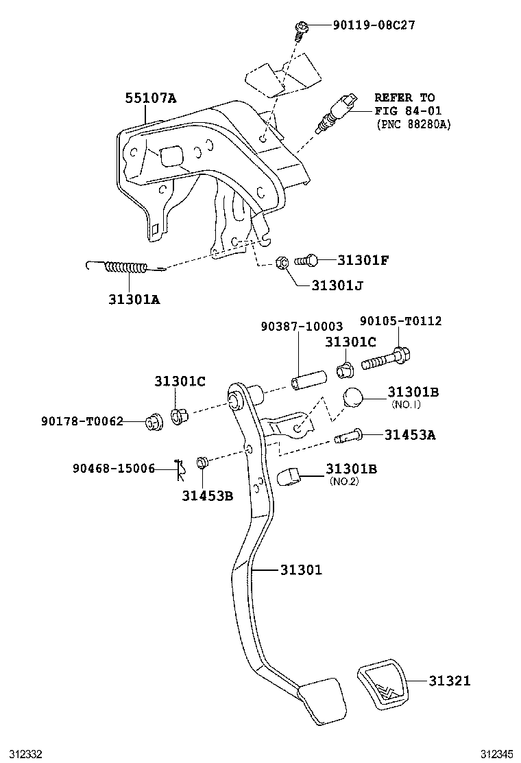  HILUX |  CLUTCH PEDAL FLEXIBLE HOSE