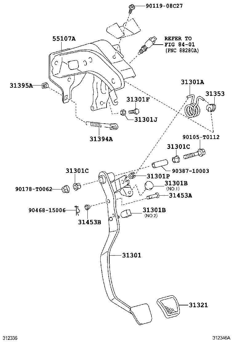  HILUX |  CLUTCH PEDAL FLEXIBLE HOSE