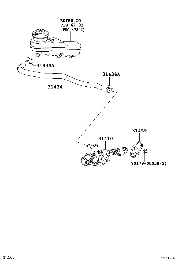  SCION TC |  CLUTCH MASTER CYLINDER
