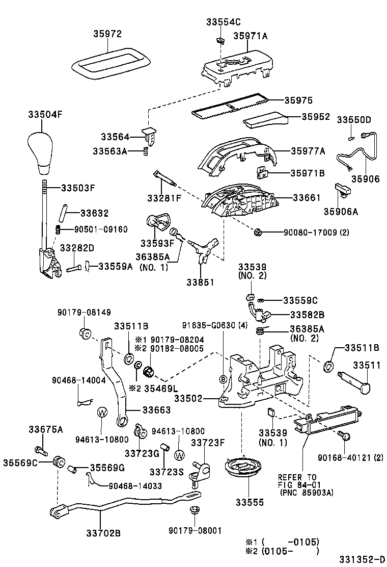  LS430 |  SHIFT LEVER RETAINER