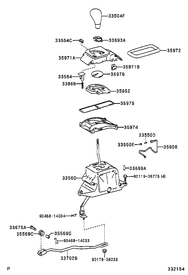  LS430 |  SHIFT LEVER RETAINER