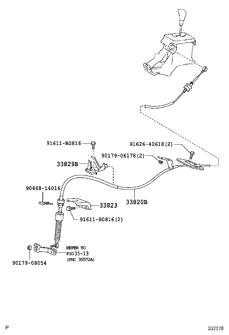  SCION TC |  SHIFT LEVER RETAINER