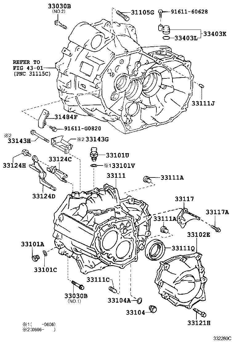  SCION TC |  CLUTCH HOUSING TRANSMISSION CASE MTM
