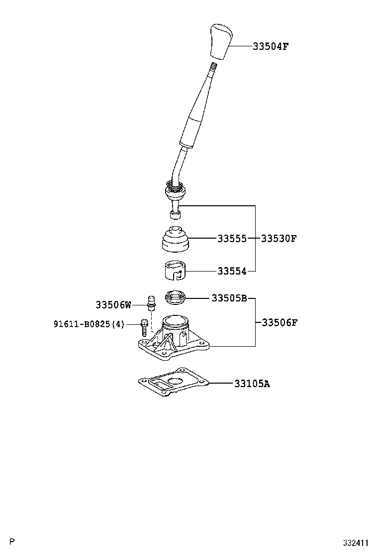  TACOMA |  SHIFT LEVER RETAINER