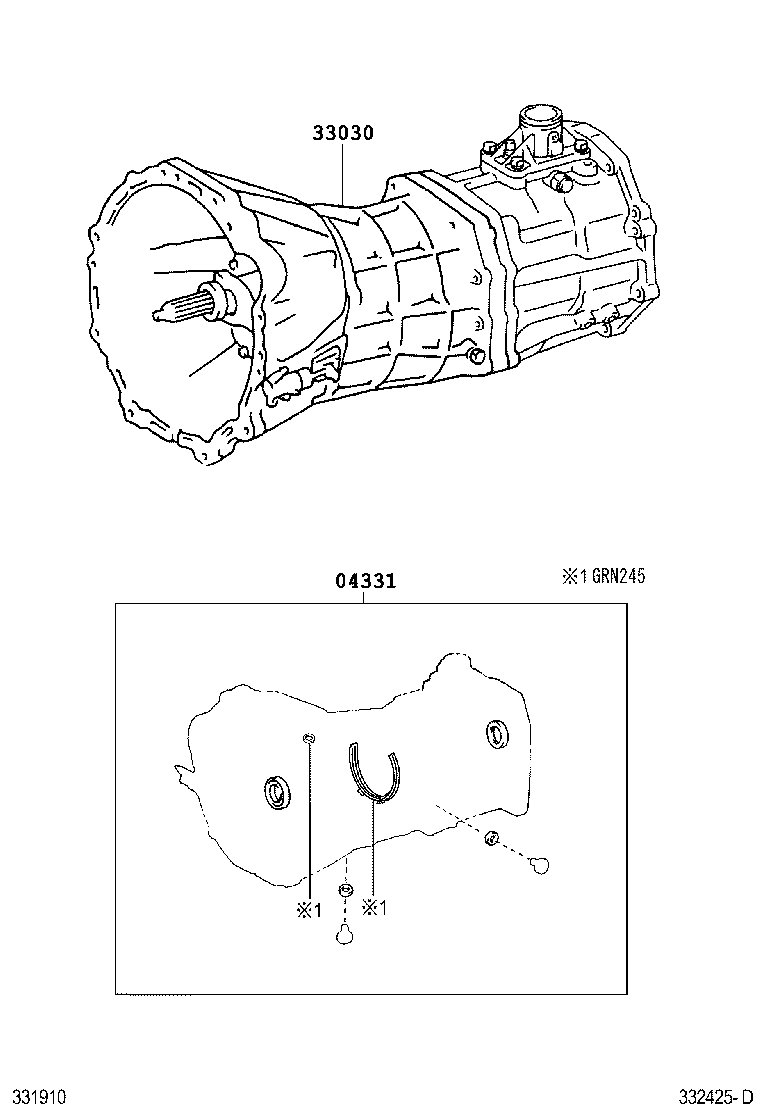 TACOMA | TRANSAXLE OR TRANSMISSION ASSY GASKET KIT MTM