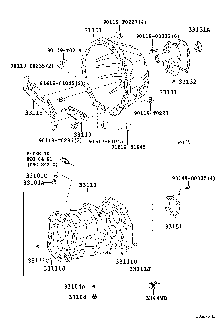  HILUX |  CLUTCH HOUSING TRANSMISSION CASE MTM