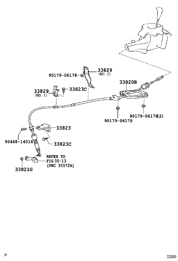  YARIS |  SHIFT LEVER RETAINER