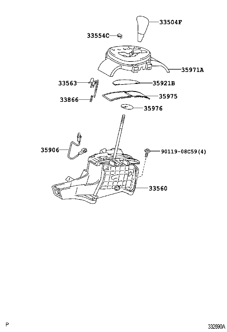  YARIS |  SHIFT LEVER RETAINER