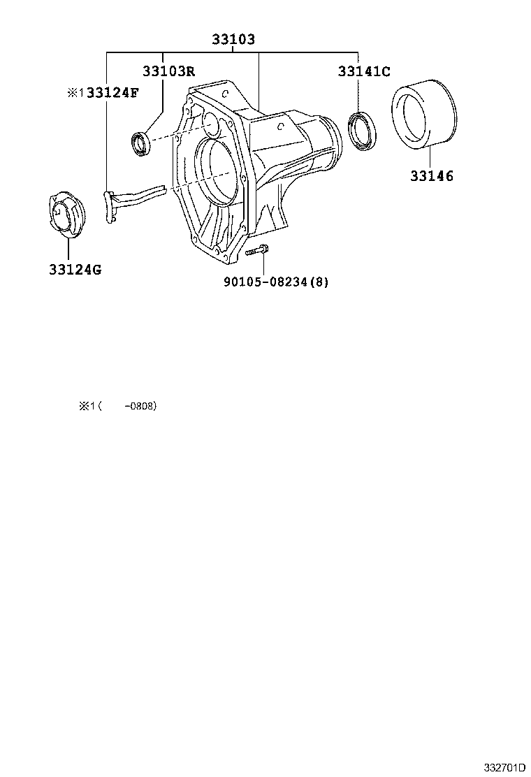  IS250 350 |  EXTENSION HOUSING MTM