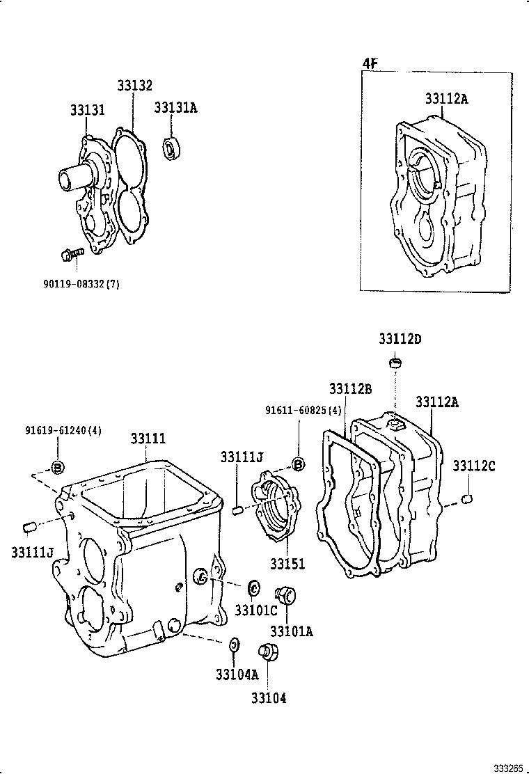  LAND CRUISER 70 |  CLUTCH HOUSING TRANSMISSION CASE MTM