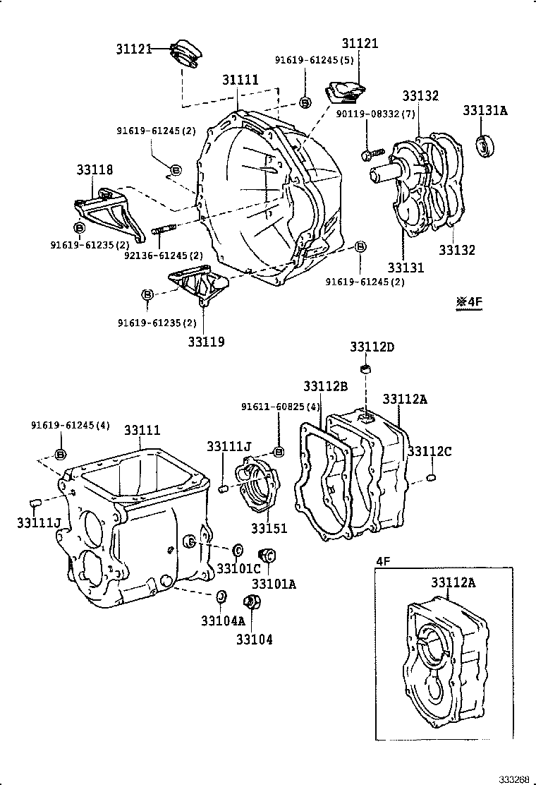  LAND CRUISER 70 |  CLUTCH HOUSING TRANSMISSION CASE MTM