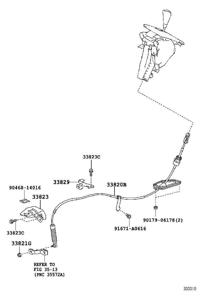  SCION XB |  SHIFT LEVER RETAINER