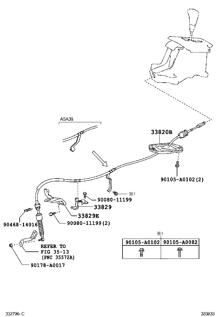  RAV4 NAP |  SHIFT LEVER RETAINER