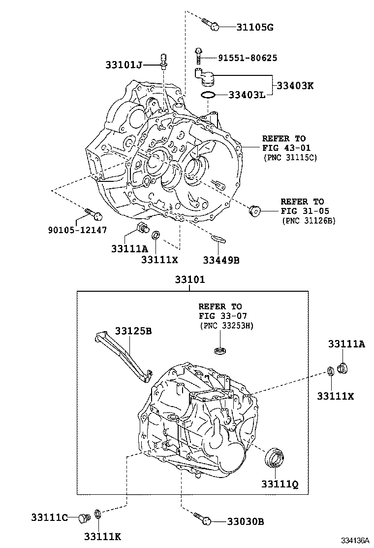  SCION TC |  CLUTCH HOUSING TRANSMISSION CASE MTM