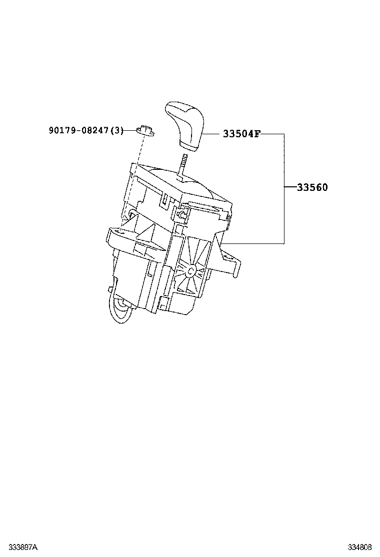  PRIUS PLUG IN HBD |  SHIFT LEVER RETAINER