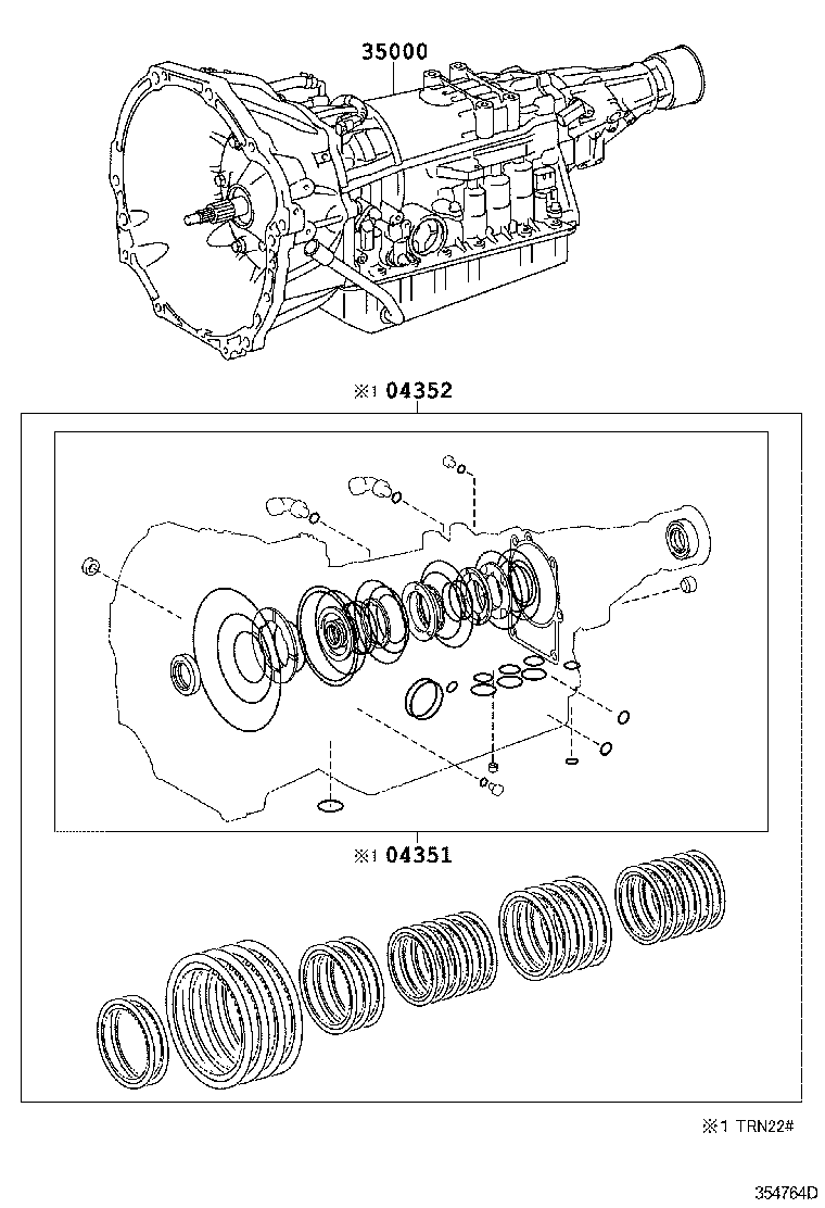  TACOMA |  TRANSAXLE OR TRANSMISSION ASSY GASKET KIT ATM
