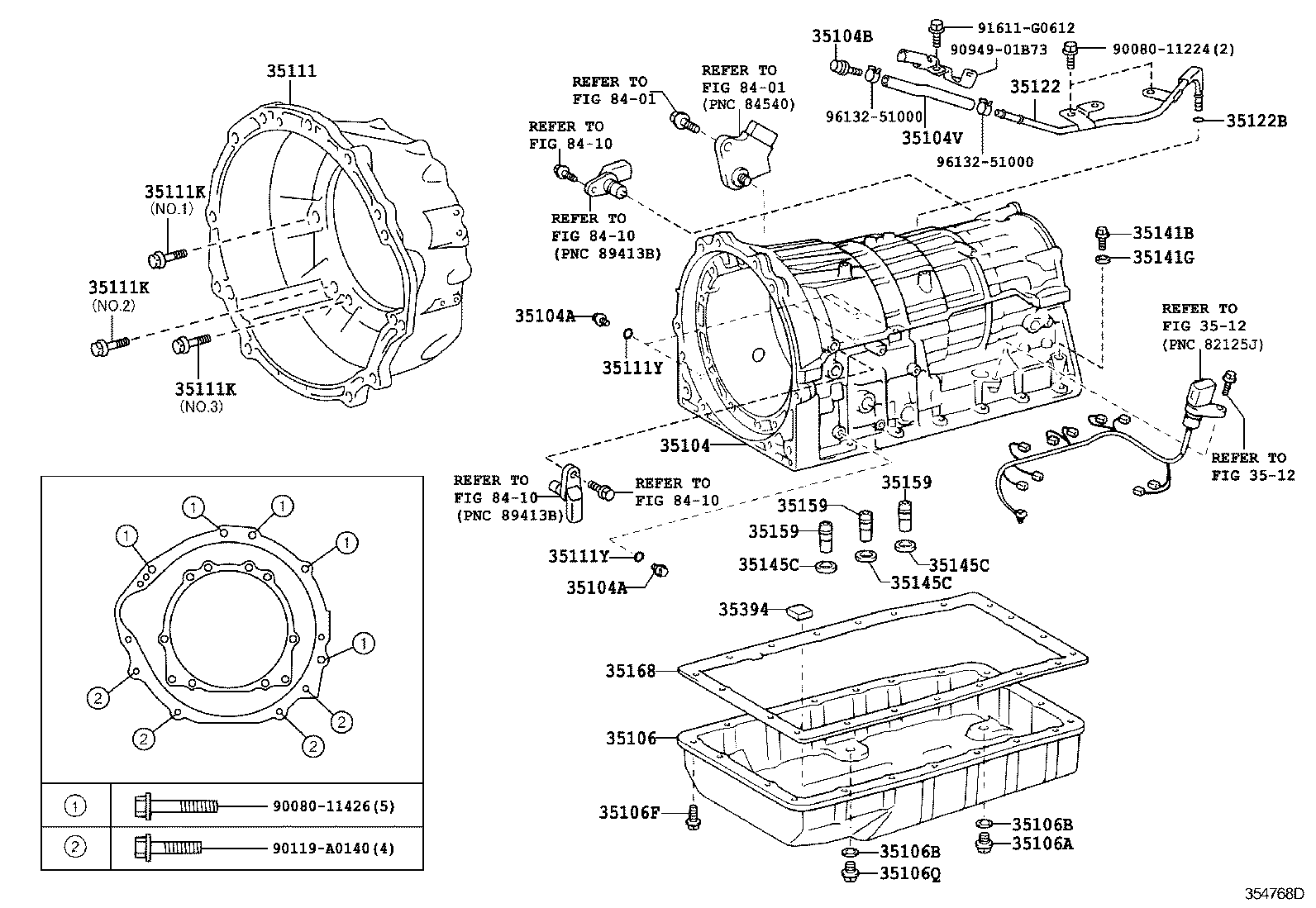  TACOMA |  TRANSMISSION CASE OIL PAN ATM