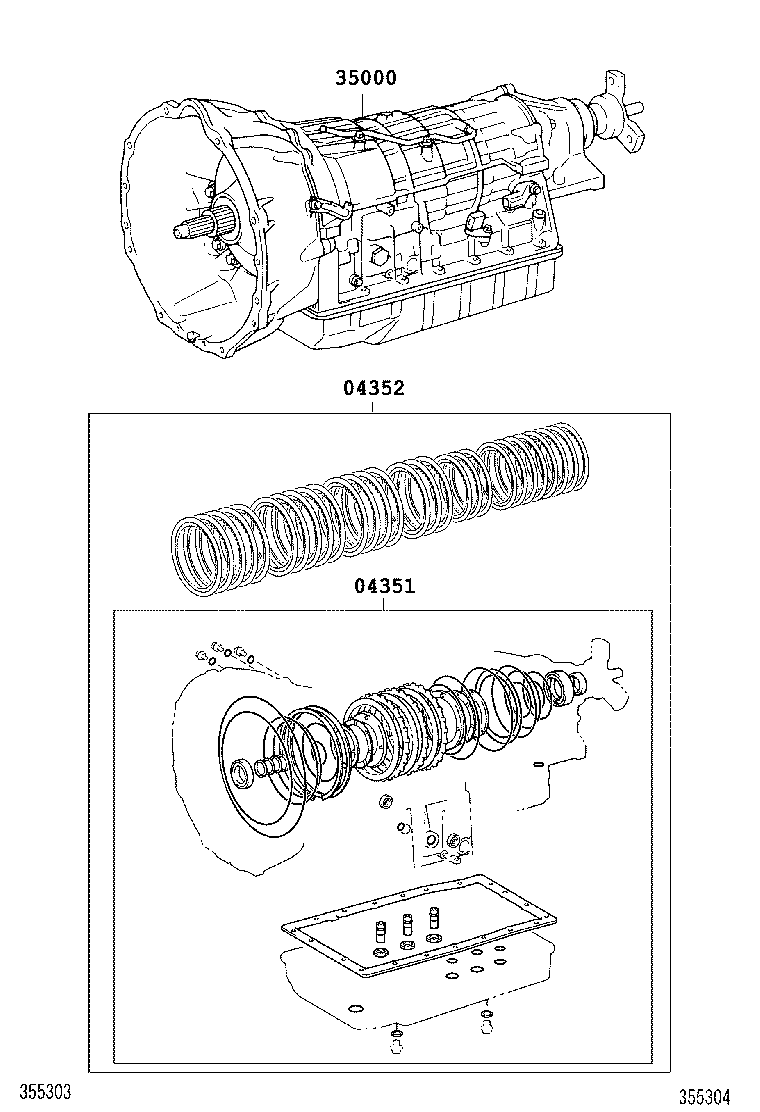  LS430 |  TRANSAXLE OR TRANSMISSION ASSY GASKET KIT ATM