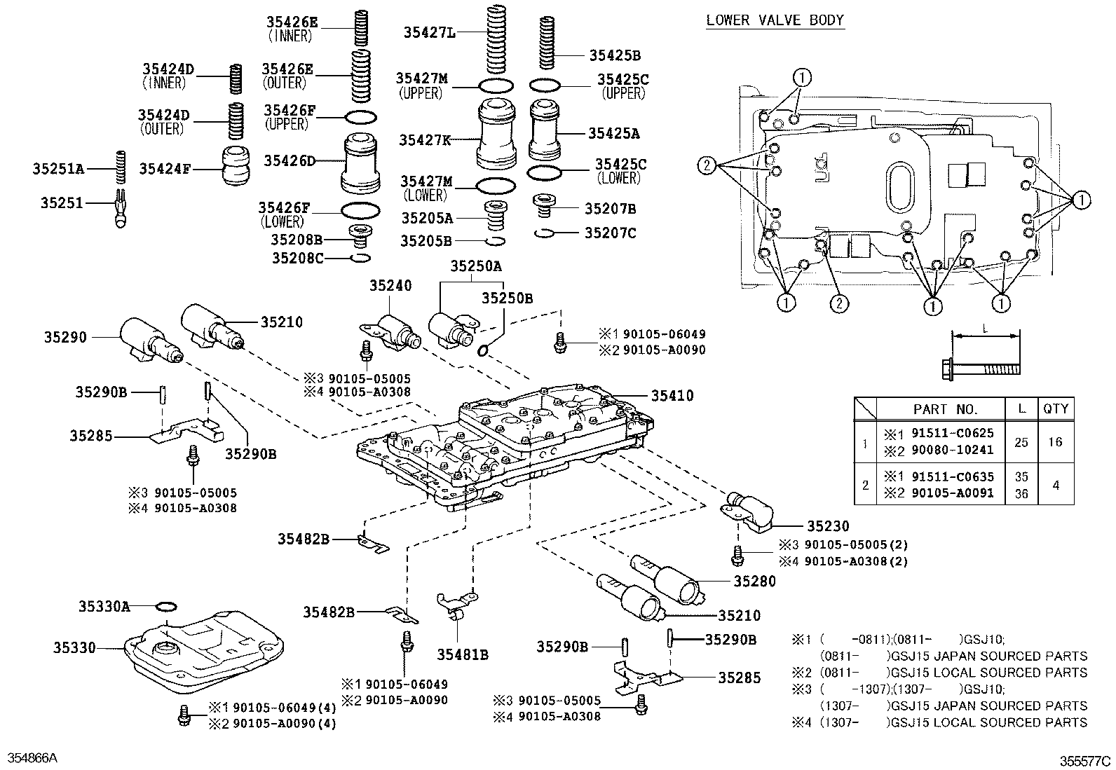  FJ CRUISER |  VALVE BODY OIL STRAINER ATM