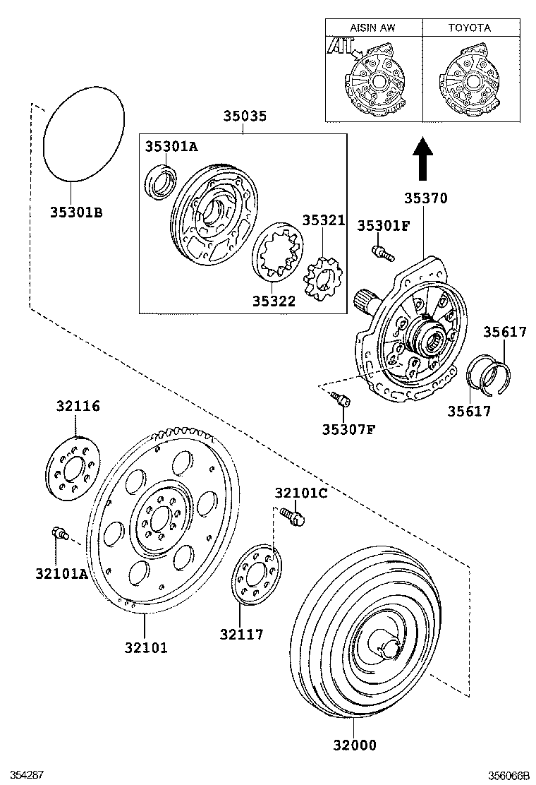  SCION XB |  TORQUE CONVERTER FRONT OIL PUMP CHAIN ATM